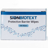 SionBiotext Skin Barrier Wipe Isopropyl Alcohol, Water, SD Ethanol -40, Vinyl Caprolactam/VP/Dimethylaminoethyl Methacrylate Copolymer Individual Packet NonSterile, 423784, Box of 100