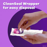 Tampax Radiant Tampon Regular Absorbency Plastic Applicator Individually Wrapped, 07301071306, Box of 1