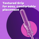 Tampax Radiant Tampon Regular Absorbency Plastic Applicator Individually Wrapped, 07301071306, Box of 1