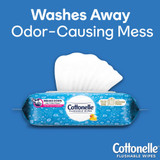 Cottonelle FreshCare Flushable Personal Wipe Soft Pack Scented 42 Count, 44932, Pack of 42