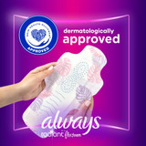 Always Radiant with FlexFoam Feminine Pad Overnight / With Wings Heavy Absorbency, 03700081811, Box of 10