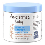 Eczema Cream Aveeno Baby Eczema Therapy Nighttime Balm 11 oz. Jar Unscented Ointment Pack of 1