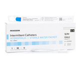 Urethral Catheter McKesson Straight Tip Hydrophilic Coated PVC 12 Fr. 6 in, 16-FH612 Pack of 1