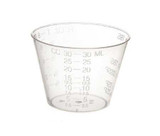 Graduated Medicine Cup 1 oz. Clear Plastic Disposable DYND80000 Case of 50 DYND80000 MEDLINE 278438_CS