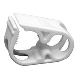 Urocare Tube Clamp 3/4 X 1 X 1-1/2 Inch, NonSterile, White, 699910, Box of 10