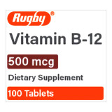 Vitamin Supplement Vitamin B12 500 mcg Strength Tablet 100 per Bottle 80681007200 Bottle of 1