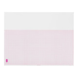 Diagnostic Recording Paper Philips Thermal Paper 8-1/2 x 11 Inch Z-Fold Red Grid M3707A Case of 1600