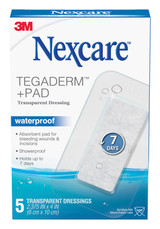 Nexcare Tegaderm+ Pad Transparent Film Dressing with Pad 2-3/8 X 4 Inch 1 Tab Delivery Rectangle Sterile, 05113183558, Box of 1