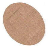 Adhesive Strip Curity™ 1 x 1-1/4 Inch Fabric Oval Tan Sterile 44109 Box of 50 44109 Curity™ 1063051_BX