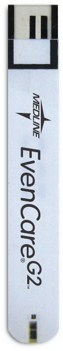 Blood Glucose Test Strips EvenCare G2 50 Strips per Pack MPH1550 Box of 50