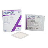 Aquacel Foam Dressing 6 X 6 Inch With Border Waterproof Film Backing Silicone Adhesive Square Sterile, 422350, Pack of 1