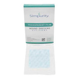 Transparent Film Dressing Simpurity™ 4 x 5 Inch Without Delivery Method Rectangle Sterile SNS57245 Box of 12 SNS57245 Simpurity™ 1136072_BX