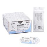 Nonabsorbable Suture with Needle Prolene™ Polypropylene FS 3/8 Circle Reverse Cutting Needle Size 2 - 0 Monofilament 8685H Box of 36 8685H Prolene™ 3269_BX