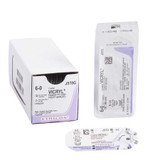 Absorbable Suture with Needle Coated Vicryl™ Polyglactin 910 S-14 1/4 Circle Spatula Needle Size 6 - 0 Braided J570G Box of 12 J570G Coated Vicryl™ 108456_BX