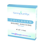 Simpurity Collagen Dressing 4 X 4 Inch Square Sterile, SNS52244, Case of 30