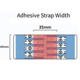 Clozex Skin Closure Device 1-1/2 X 1-3/8 Inch Polyurethane, Polyester, Medical Grade Acrylic Interlaced Closure Strip Clear, CL1040S, Box of 10
