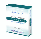 Simpurity Silver Alginate Dressing 12 Inch Length Rope Sterile, SNS51712, Box of 10