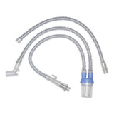 Sunset Healthcare Solutions Ventilator Circuit Corrugated Tube 24 Inch Tube Single Limb Pediatric Without Breathing Bag Single Patient Use, VC1004P, Pack of 1