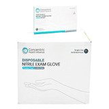 Concentric Exam Glove Medium NonSterile Nitrile Standard Cuff Length Blue Not Rated, 09112876776, Box of 1
