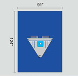 Orthopedic Drape Knee Arthroscopy Drape with Pouch 91 W x 124 L Inch Sterile 1222-8510 Case of 12 1222-8510 Welmed 738386_CS