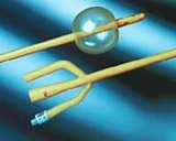Foley Catheter Bardex Lubricath 3-Way Standard Tip 30 cc Balloon 20 Fr. Latex 0167L20 Case of 12