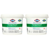 Clorox Healthcare Surface Disinfectant Cleaner Premoistened Hydrogen Peroxide Based Manual Pull Wipe 185 Count Pail Unscented NonSterile, 30826, Case of 2