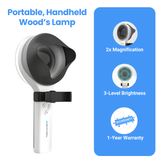 Wood’s Lamp, LED UVA Skin Analyzer with 2X Magnifying Lens & 3-Level White Light KN9000B