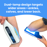 Cordless Dual-Lamp 311nm UVB Light – 2X Coverage for Psoriasis, Vitiligo & Eczema on Back, Torso & Limbs Cordless Dual-Lamp 311nm UVB Light – 2X Coverage for Psoriasis, Vitiligo & Eczema on Back, Torso & Limbs
