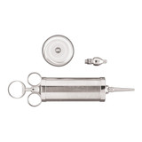 McKesson Ear Syringe with Shield Three Ring Style Three Ring, Silver Barrel and Plunger Office Grade, 43-2-251, Pack of 1