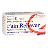 Foster & Thrive Pain Relief 500 mg Strength Acetaminophen Caplet 100 per Bottle  70677113802, Bottle of 1