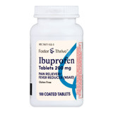 Foster & Thrive Pain Relief 200 mg Strength Ibuprofen Tablet 100 per Bottle  70677113203, Bottle of 1