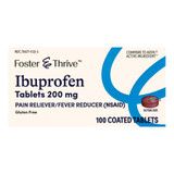Foster & Thrive Pain Relief 200 mg Strength Ibuprofen Tablet 100 per Bottle  70677113203, Bottle of 1