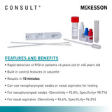 McKesson Consult Respiratory Test Kit RSV 20 Tests CLIA Waived, RSV002PBS, Kit of 20