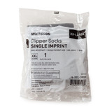 McKesson Slipper Socks Unisex Adult 2X-Large Single Tread Single Patient Use Gray, 16-XXL-3800, Case of 48