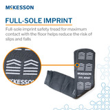 McKesson Slipper Socks Unisex Adult 2X-Large Single Tread Single Patient Use Gray, 16-XXL-3800, Case of 48