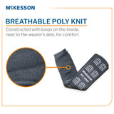 McKesson Slipper Socks Unisex Adult 2X-Large Single Tread Single Patient Use Gray, 16-XXL-3800, Case of 48