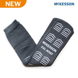 McKesson Slipper Socks Unisex Adult 2X-Large Single Tread Single Patient Use Gray, 16-XXL-3800, Case of 48