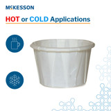 McKesson 1 oz. Paper Souffle Cup White Disposable, 16-100-2050, Case of 5000