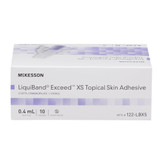 McKesson LiquiBand Exceed Skin Adhesive 0.4 mL Liquid Dome Applicator Tip 2-Octyl Cyanoacrylate, 122-LBXS, Box of 10