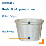 McKesson 1 oz. Paper Souffle Cup White Disposable, 16-100-2050, Sleeve of 250