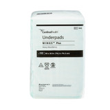 Wings Plus Disposable Underpad 30 X 30 Inch Fluff / Polymer Heavy Absorbency, 948, Bag of 10