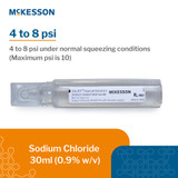 McKesson Saljet Irrigation Solution 0.9% Sodium Chloride, Preservative Free Not for Injection Unit Dose Vial 30 mL, 1723, Box of 20
