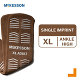 McKesson Slipper Socks Unisex Adult X-Large Single Tread Single Patient Use Tan, 16-XL-SCE2, Case of 48