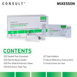 McKesson Consult Respiratory Test Kit COVID-19 / Flu A&B Antigen Test (Professional) 25 Tests CLIA Waived, 535-COVFLUPOC, Box of 1
