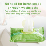 McKesson Flushable Personal Wipe Soft Pack Unscented 48 Count, FLU48, Pack of 48