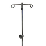 McKesson IV Stand Floor Stand 2 Hooks 5 Legs with Casters, 16-11350, Case of 1