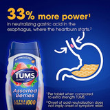 Tums Ultra Strength Antacid, Chewable Heartburn Relief and Acid Indigestion Relief, 1000 mg Strength, Assorted Flavor, Bottle of 1