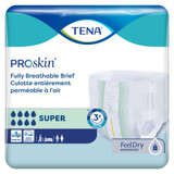 TENA ProSkin Super Incontinence Brief Adult X-Large Unisex Disposable Heavy Absorbency, 67570, Bag of 20