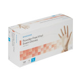 McKesson Exam Glove Large NonSterile Vinyl Standard Cuff Length Smooth Clear Not Rated, 14-138, Case of 1500