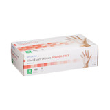 McKesson Exam Glove Medium NonSterile Vinyl Standard Cuff Length Smooth Clear Not Rated, 14-116, Box of 100